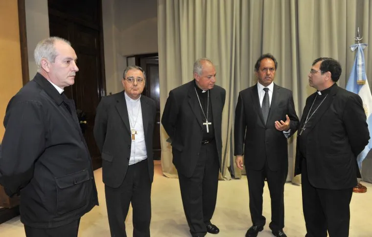 Noticias de Regionales. Scioli se reunió con obispos