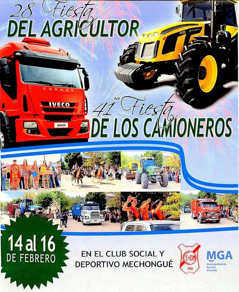 Noticias de Miramar. Fiesta del Camionero y Fiesta del Agricultor en Mechongué