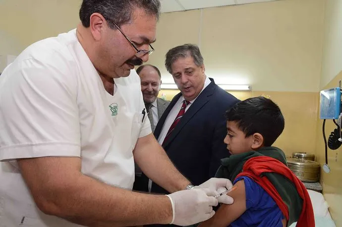 Noticias de Regionales. Campaña de vacunasión contra el Sarampión, la Rubéola y la Polio