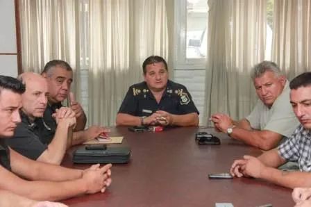 Noticias de Mar del Plata. Taxistas de reunieron con el nuevo Jefe Policial marplatense