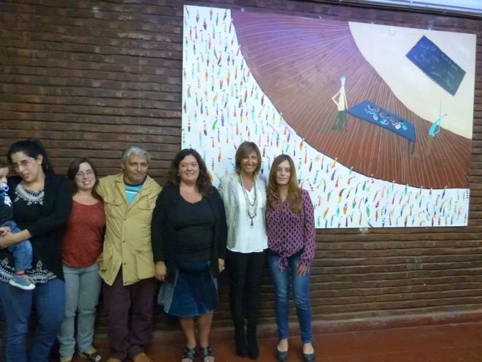 Noticias de Mar del Plata. Mural en homenaje a los profesores Estrella y Giménez