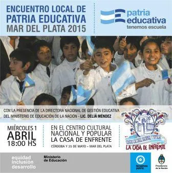 Noticias de Mar del Plata. Encuentro local de Patria Educativa