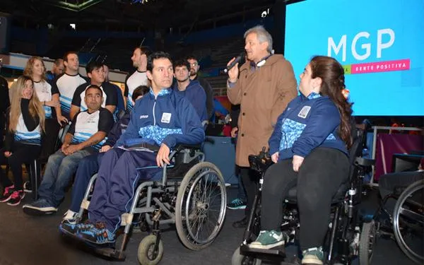 Noticias de Mar del Plata. Despididieron a deportistas paralímpicos