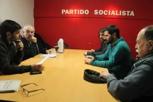 Noticias de Mar del Plata. El Frente Popular visitó al Partido Socialista