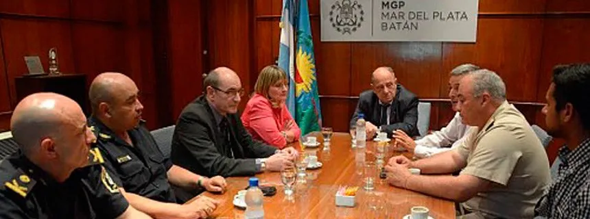 Noticias de Mar del Plata. Arroyo se reunió con los representantes de las fuerzas de seguridad