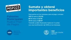 Noticias de Mar del Plata. Plan de Regularización de deudas de vehículos con patentes municipales