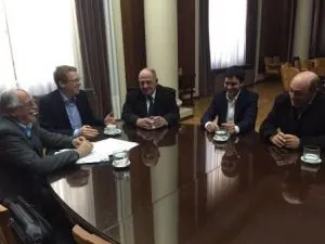 Noticias de Mar del Plata. Arroyo se reunió con el Presidente del Banco Provincia