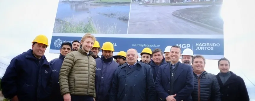 Noticias de Mar del Plata. Inauguraron obras de asfalto de calles de hormigón en Faro Norte