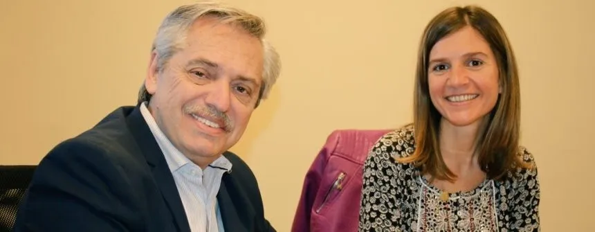 Noticias de Mar del Plata. Alberto Fernández junto a Fernanda Raverta