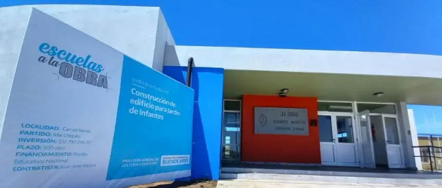 Inauguraron el Jardín 909 de Camet Norte en Mar Chiquita. Noticia de Región Mar del Plata