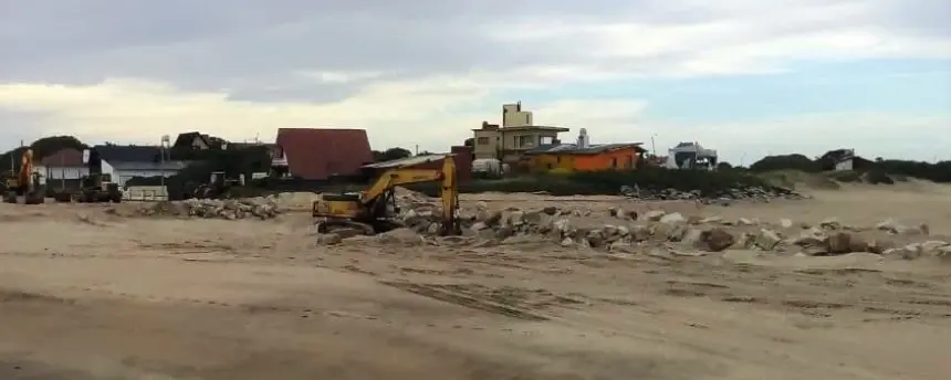 Obras de defensa costera en Mar Chiquita. Noticia de Región Mar del Plata