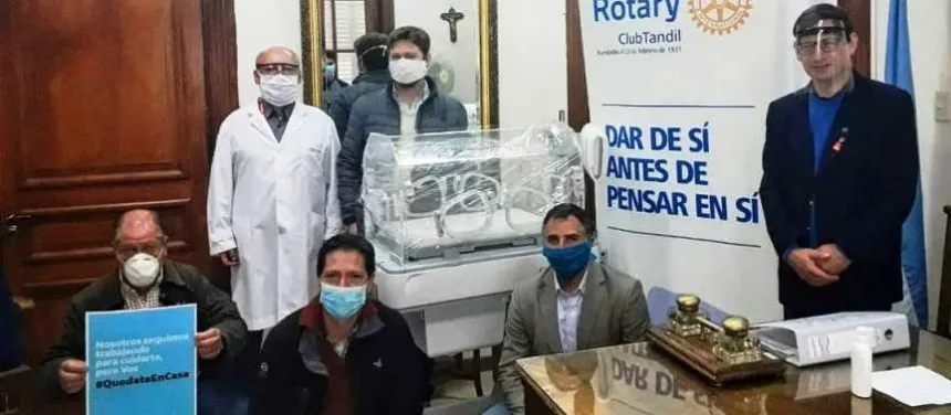 Noticias de Tandil. Rotary donó una incubadora para el Hospital Santamarina