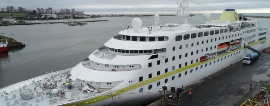 Noticias de Mar del Plata. Un crucero con 334 pasajeros hizo escala en Mar del Plata