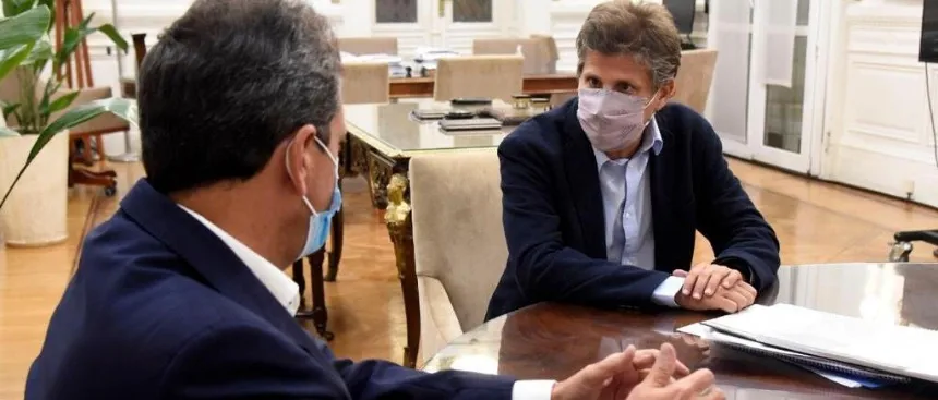 Noticias de Mar del Plata. Ciano se reunió con Massa por el proyecto de Impuesto a las Ganancias
