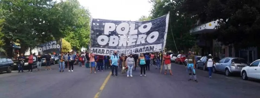 Movilización del Polo Obrero en General Pueyrredon. Noticia de Región Mar del Plata