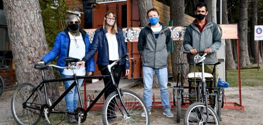 Noticias de Necochea. Ponen a disposición bicicletas adaptadas en el Parque Lillo