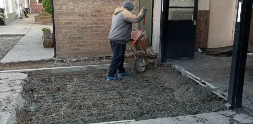 Noticias de Loberia. Reparaciones en el Cuartel de Bomberos