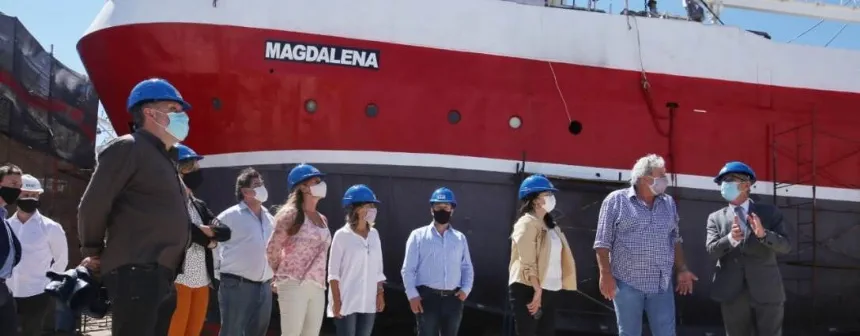 Schale visitó astilleros en Mar del Plata y realizó anuncios para la industria naval en General Pueyrredon. Noticia de Región Mar del Plata