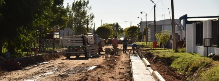 Noticias de Loberia. Trabajos en la calle Vivas