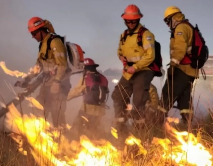 Bomberos lograron sofocar un incendio en la reserva Faro Querandí