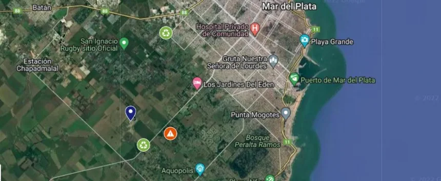 Mapa de basurales y rellenos sanitarios en Regionales. Noticia de Región Mar del Plata