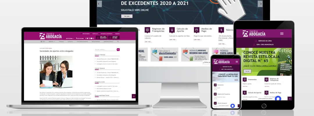 Nueva web de la Caja de Abogados en Regionales. Noticia de Región Mar del Plata