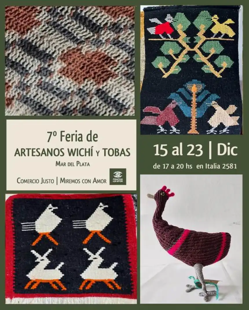 Noticias de Mar del Plata. Séptima Feria de artesanos Wichi y Tobas