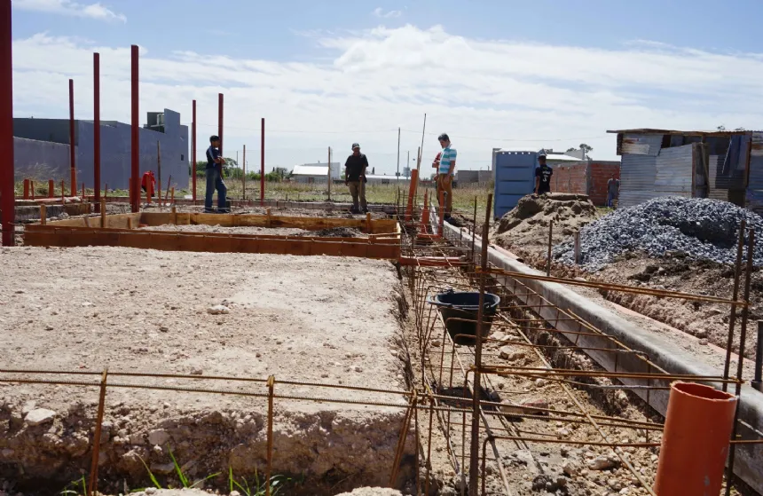 Construyen un Centro de Desarrollo Infantil en el barrio municipal en Necochea. Noticia de Región Mar del Plata