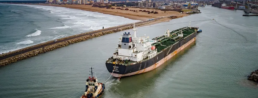 El puerto de Quequén marcó un nuevo récord de exportación de cereales