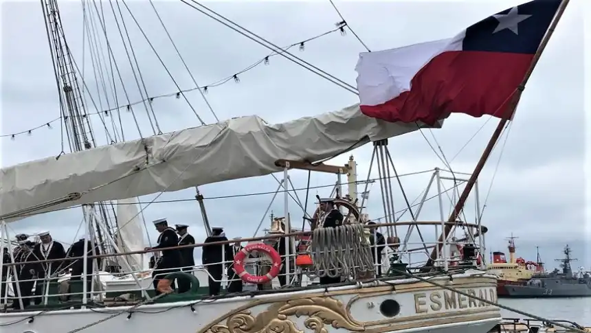 Noticias de Mar del Plata. Mar del Plata recibió al buque escuela de la Armada chilena