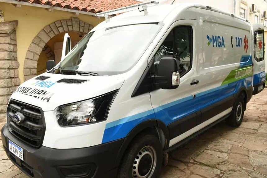 Noticias de Miramar. Nueva ambulancia para Otamendi