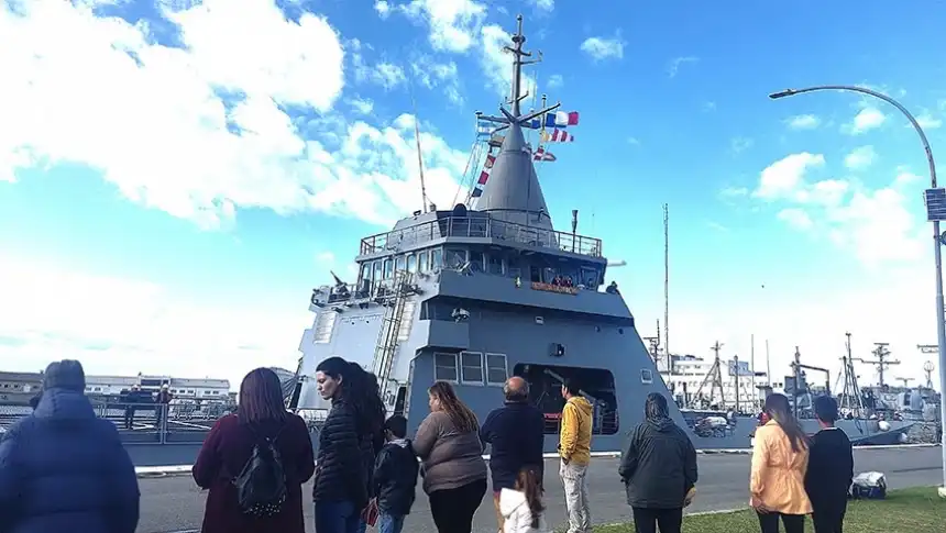 Noticias de Mar del Plata. El patrullero oceánico ARA Contraalmirante Cordero regresó a Mar del Plata