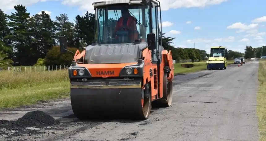 Noticias de Miramar. Iniciaron obras en el acceso a Mechongué