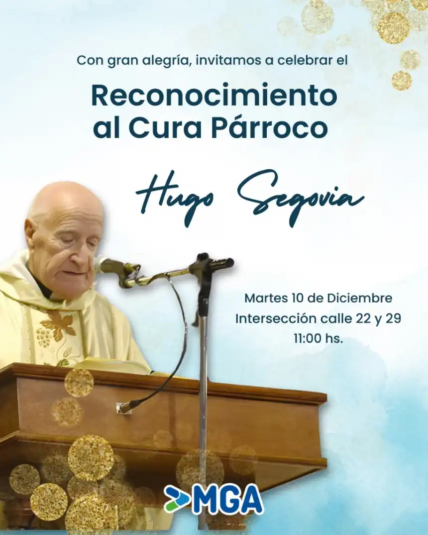 Noticias de Miramar. Reconocimiento al Cura Párroco Hugo Segovia