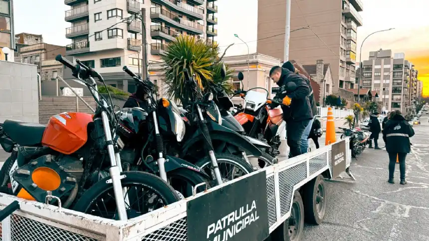 Noticias de Mar del Plata. Secuestran 428 motos por diferentes infracciones