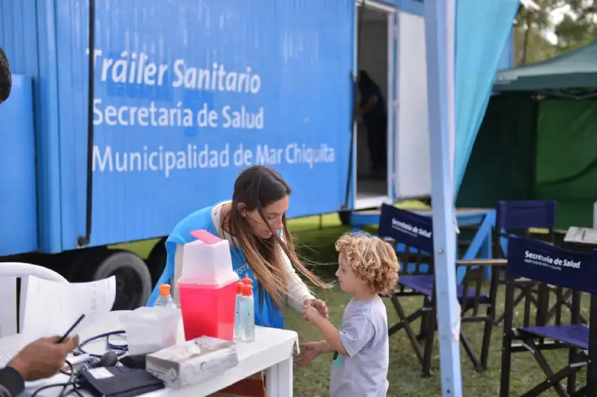 Noticias de Mar Chiquita. Tráiler Sanitario en Santa Clara del Mar