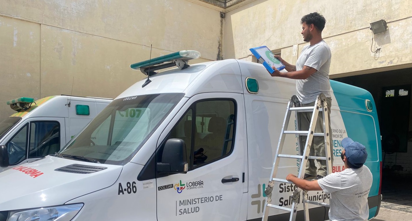 Loberia. Ambulancia con conectividad satelital en Lobería
