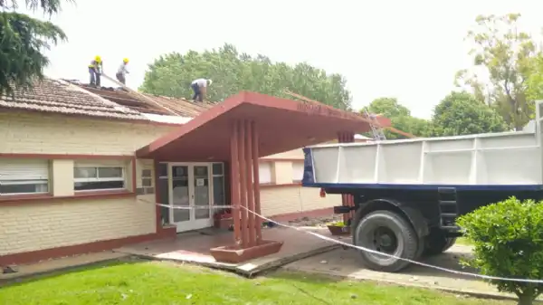Tandil. Avanza la obra de cambio de techo en el Hospital de Vela