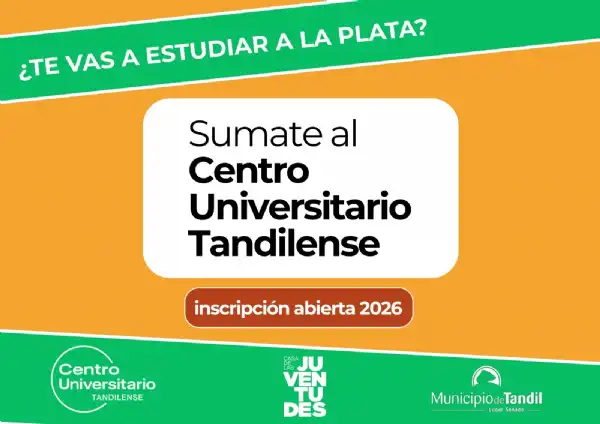 Tandil. Convocatoria municipal 2026 para el Centro Universitario Tandilense en La Plata