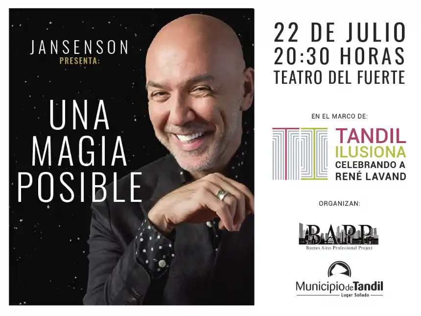 Noticias de Tandil. El ilusionista Norberto Jansenson llega a Tandil Noticias de Tandil. El ilusionista Norberto Jansenson llega a Tandil
