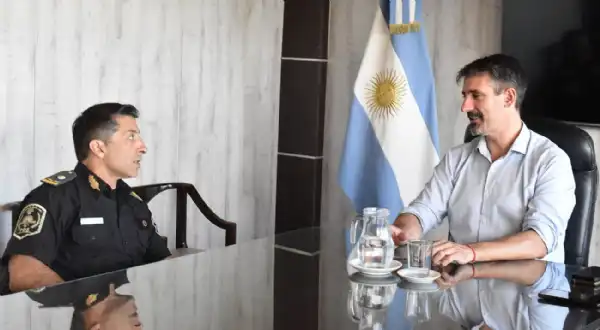 General Alvarado. Ianantuony recibió al nuevo jefe de Policía en Miramar