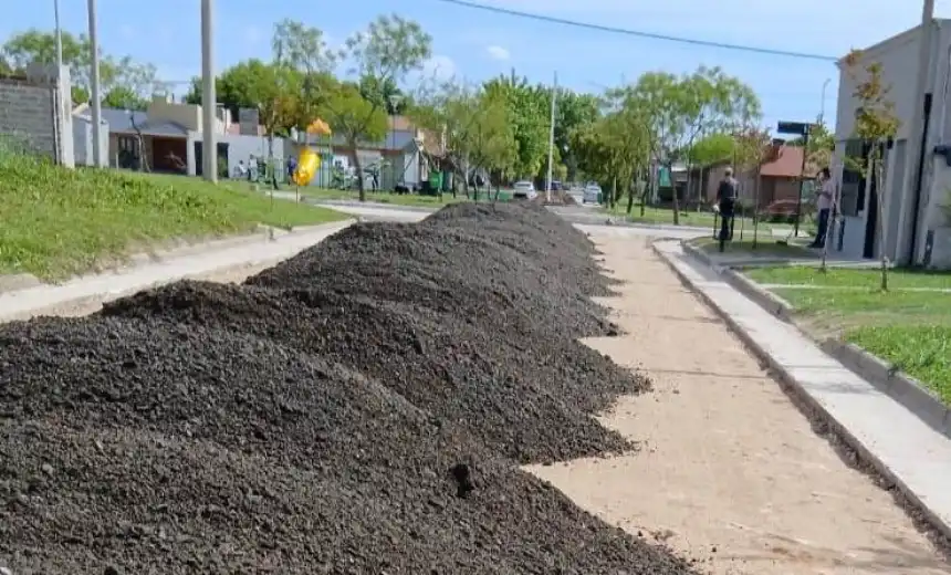 Noticias de Loberia. Lobería realiza obras de mejoramiento en calles urbanas