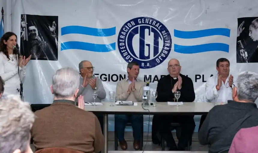 Noticias de Mar del Plata. Monseñor Giobando reflexionó sobre el legado social del Papa Francisco ante la CGT Mar del Plata Noticias de Mar del Plata. Monseñor Giobando reflexionó sobre el legado social del Papa Francisco ante la CGT Mar del Plata