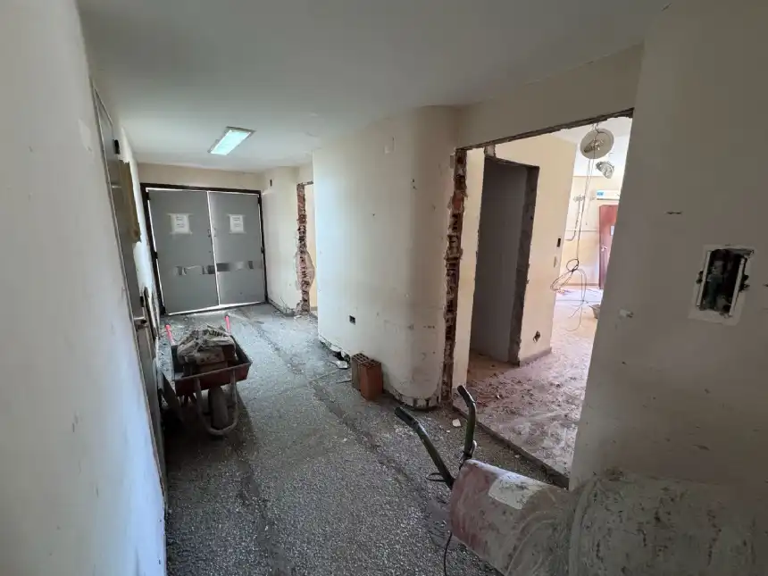 Noticias de Balcarce. Obras en el sector de oncología del hospital