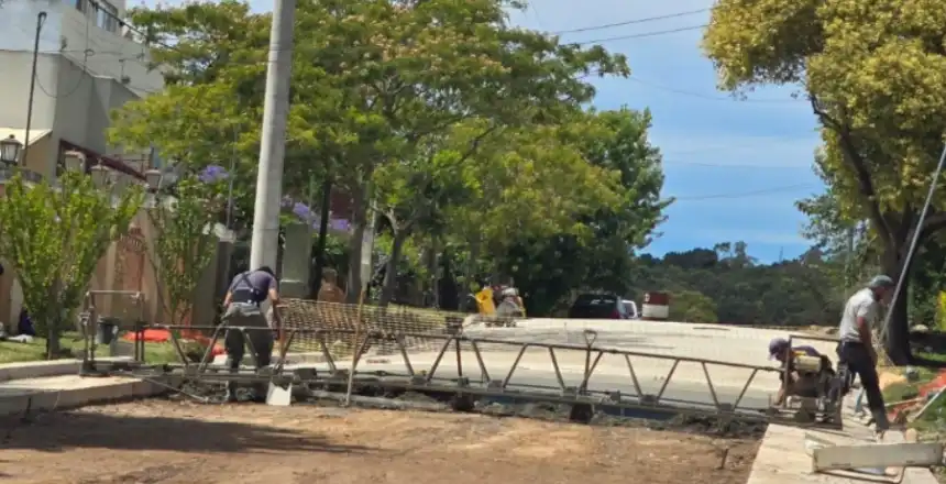 Noticias de Tandil. Trabajos de pavimentación en la calle Martín Fierro