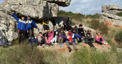 Loberia. Alumnos de Lobería exploraron las sierras de Santo Domingo