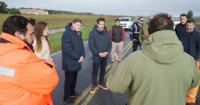 Necochea. Buscan reabrir la Ruta 228 tras graves daños por el temporal