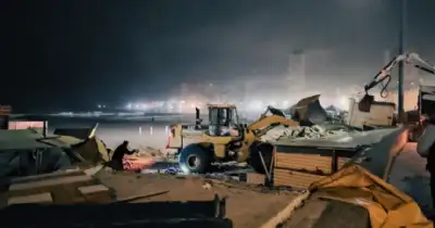 General Pueyrredon. Derribaron la feria de la rambla y retiraron 170 puestos