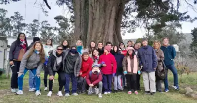 Balcarce. Destacada participación en la caminata inclusiva del Geoparque Pun Antü