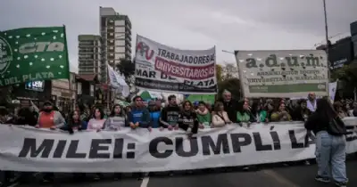 General Pueyrredon. Miles de personas participaron de la Marcha Federal Universitaria en Mar del Plata